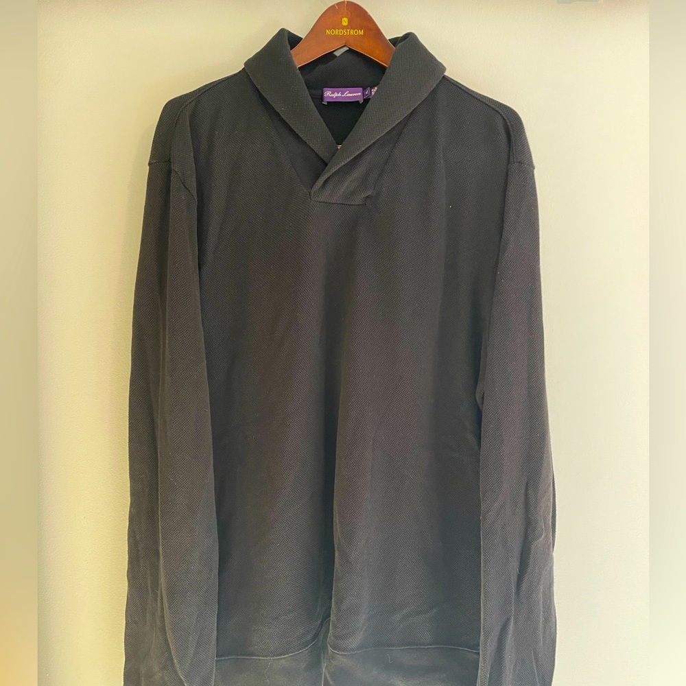 Ralph Lauren Purple Label Label Shawl Collar Sweater | XL